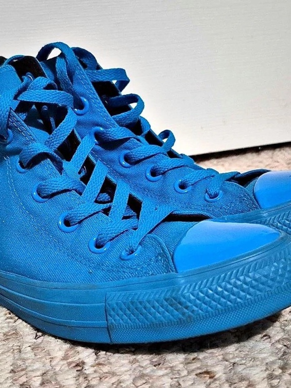 Converse Chuck Taylor All Star High Top Sneakers Blue US 5.5 Like New